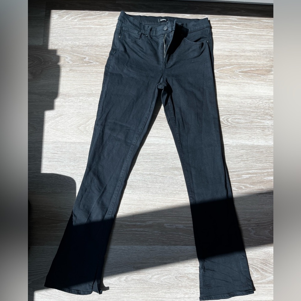 Women’s Black Mid rise boot cut jeans